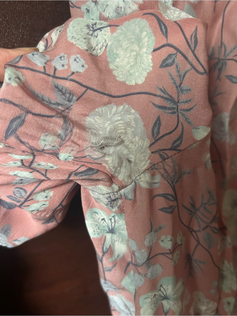 Anine Bing Pink Button Floral 100% Silk Shirt Dress Size XS SEE DESCRIPTION❤️ - Picture 11 of 13